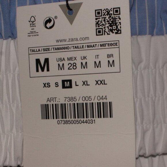 NWT Zara Boxer Style Crop Top Size M - Picture 7 of 8